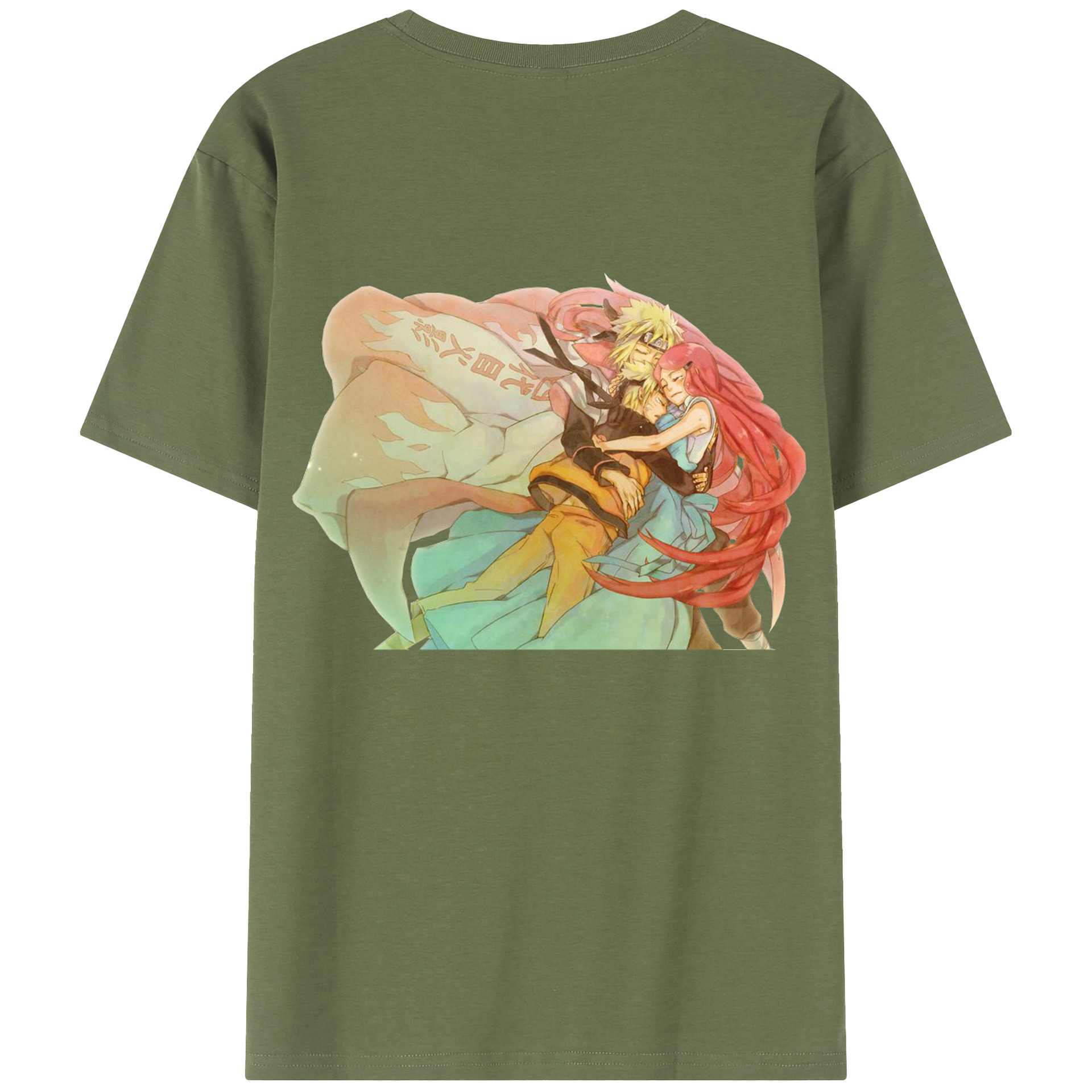 （画像用） NARUTO -ナルト- うずまき ナルト Uzumaki Naruto 綿100％半袖Tシャツ（背面プリント）